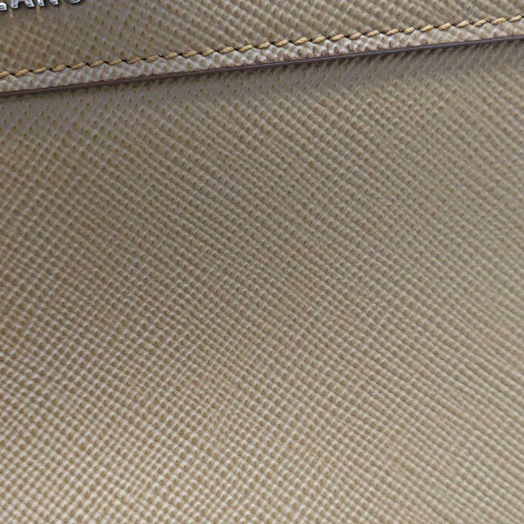 Saffiano Calfskin Shoulder Bag Brown