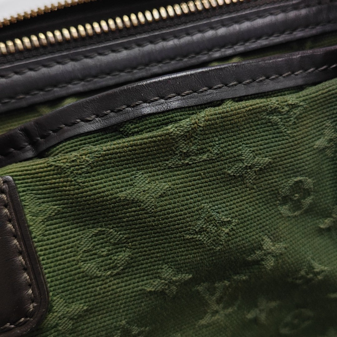 MARY KATE Mini Monogram Canvas Green