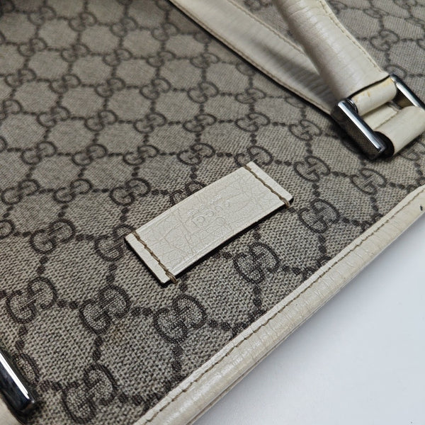Monogram Coated Canvas Tote Bag Black