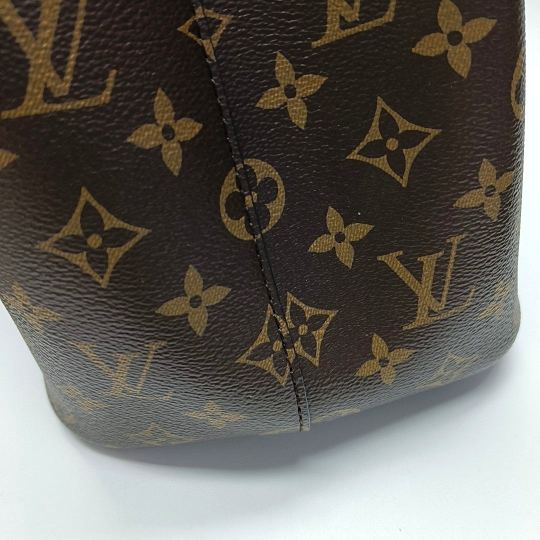NÉONOÉ MM Monogram Coated Canvas Brown