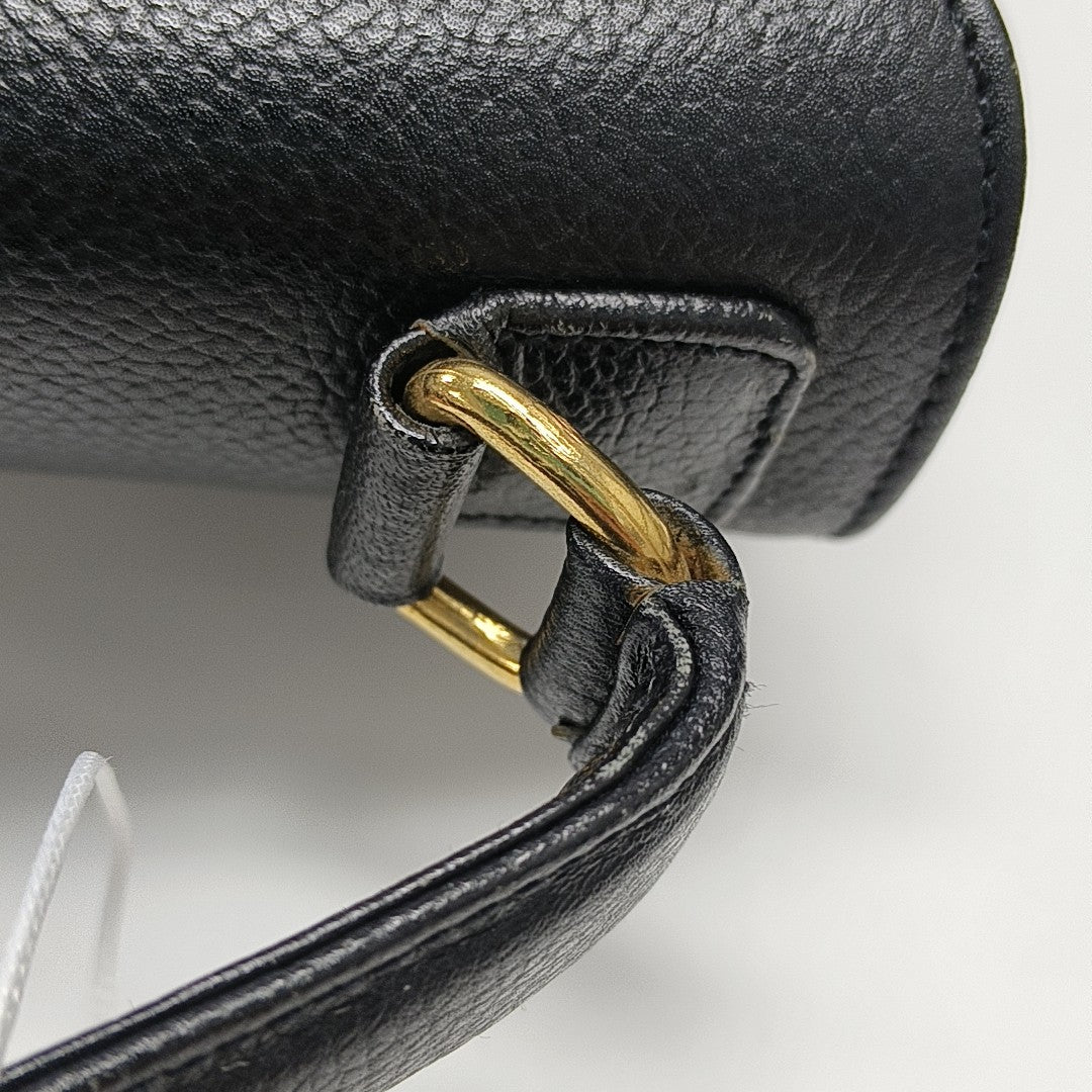 Calfskin Shoulder Bag Black