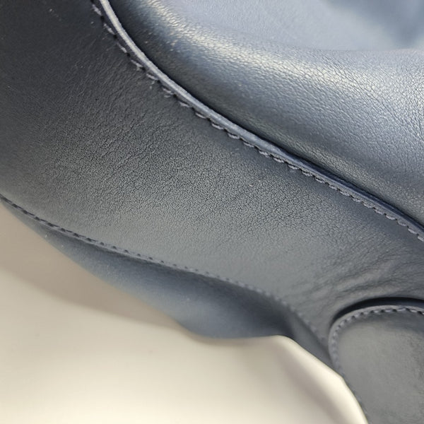 Calfskin Shoulder Bag Blue