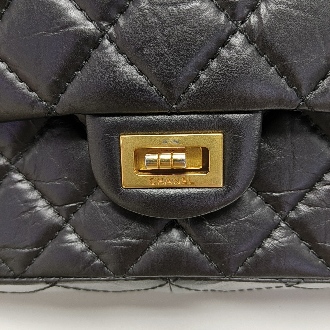 2.55 227 (jumbo) Quilted Calfskin Black