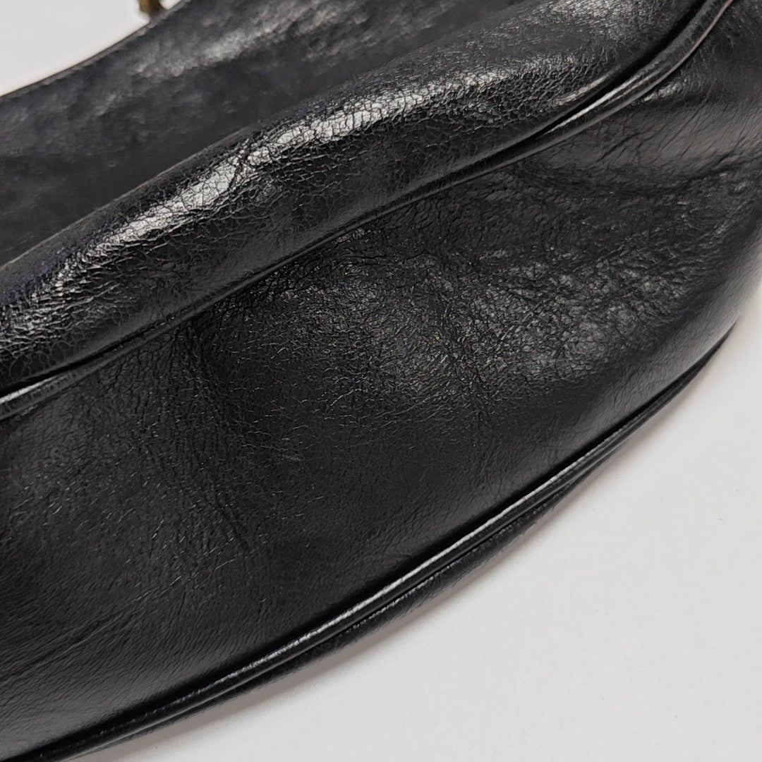 Calfskin Shoulder Bag Black