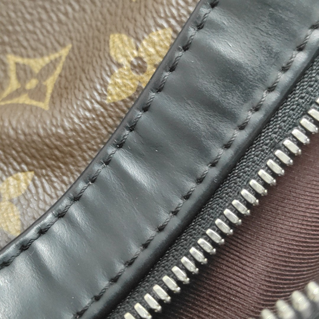 JOSH Monogram Coated Canvas Brown