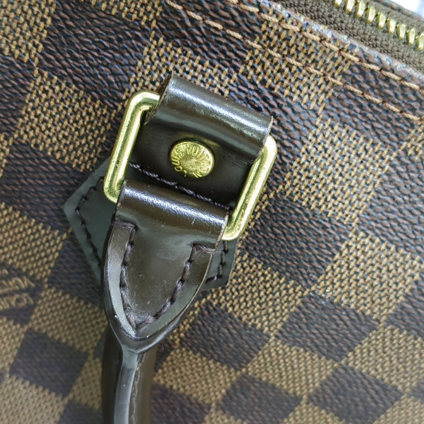 SPEEDY 30 Damier Ebene Coated Canvas Brown