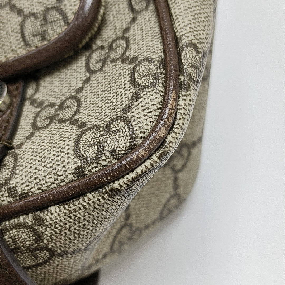 Monogram Coated Canvas Shoulder Bag Brown