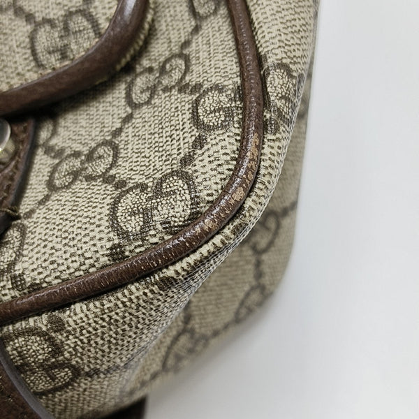 Monogram Coated Canvas Shoulder Bag Brown