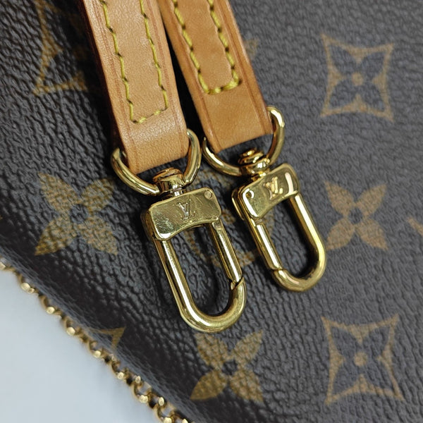 EVA Monogram Coated Canvas Brown