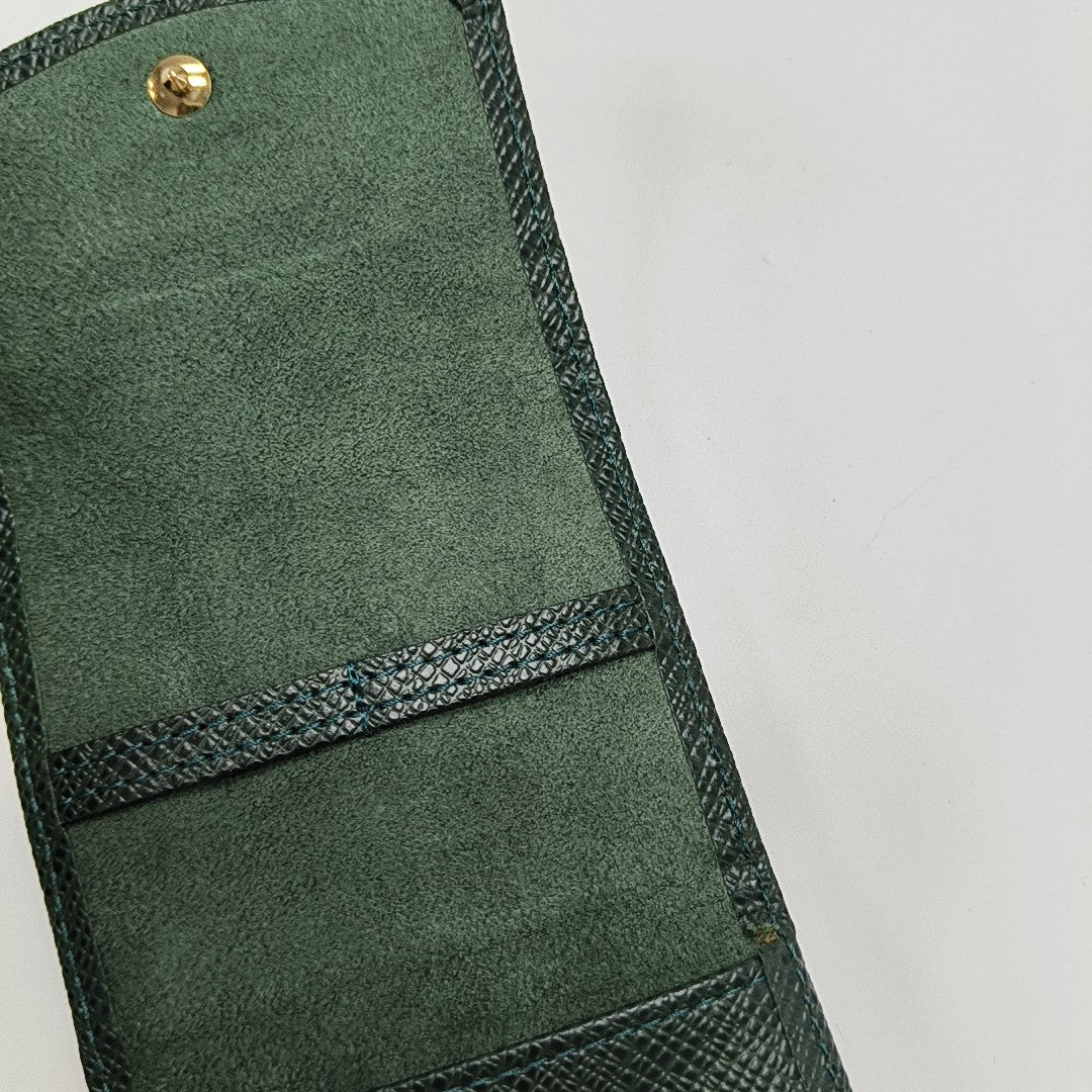 ELISE Calfskin Green Card Holder