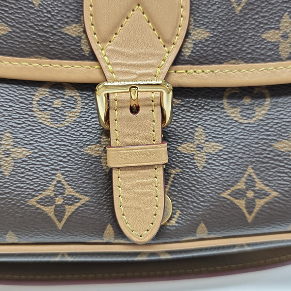 DIANE Monogram Coated Canvas Brown
