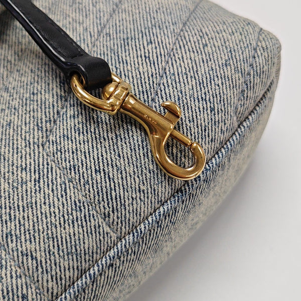 PUFFER Quilted Canvas Blue
