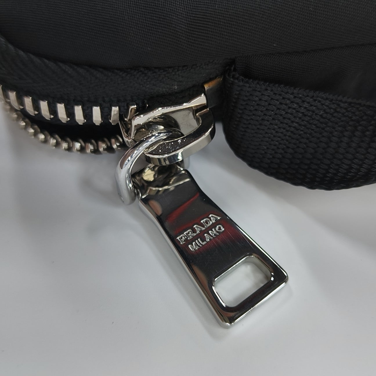 Nylon Shoulder Bag Black