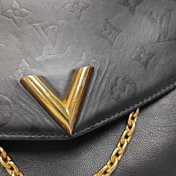 VERY Monogram Calfskin Black