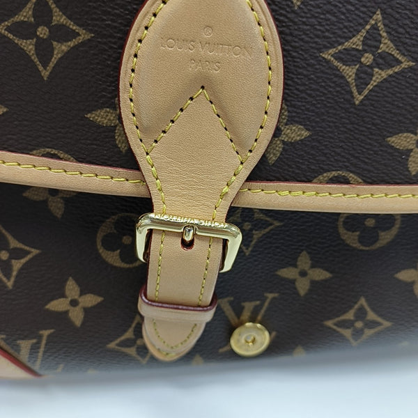 DIANE Monogram Coated Canvas Brown