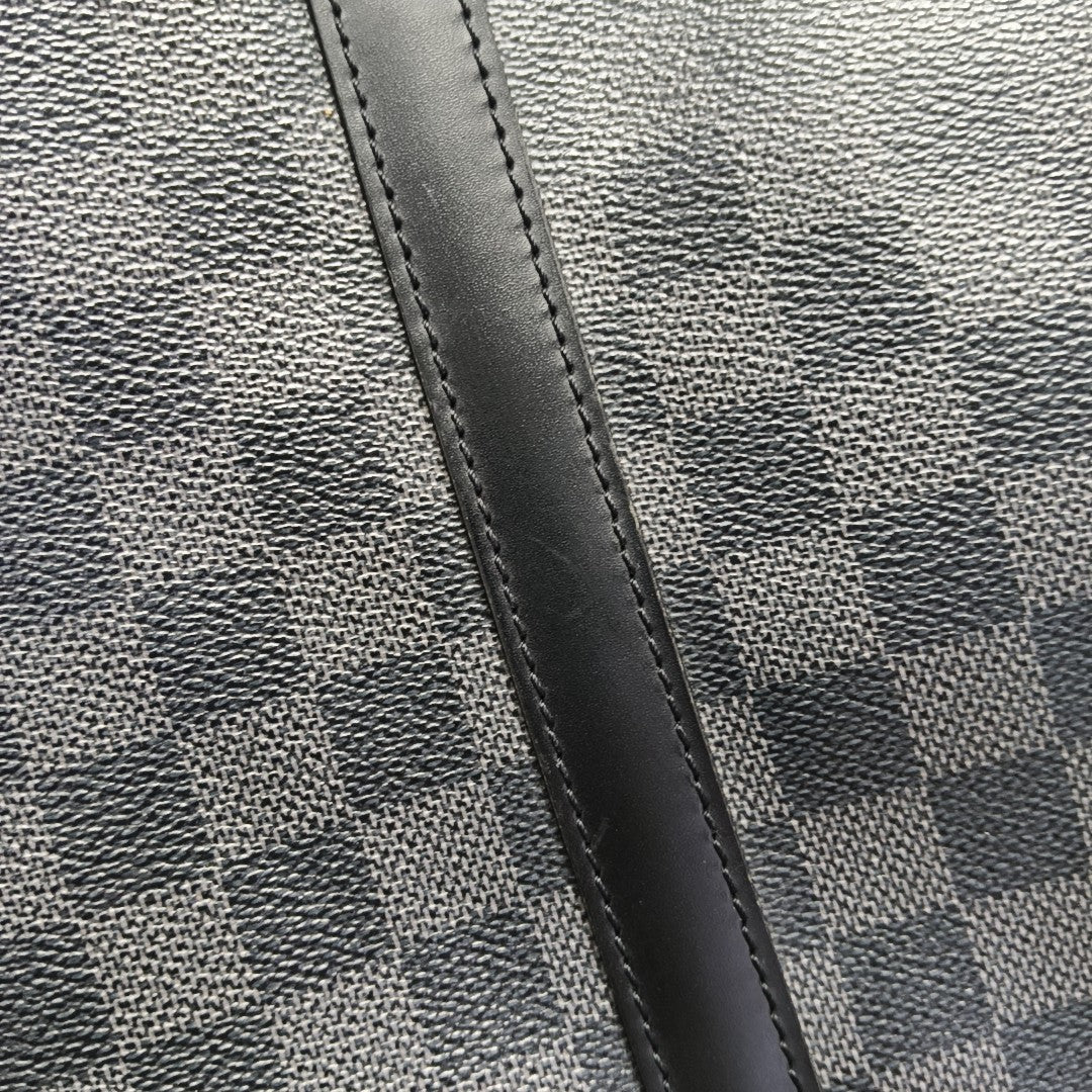 TADAO MM Damier Graphite Coated Canvas Gray