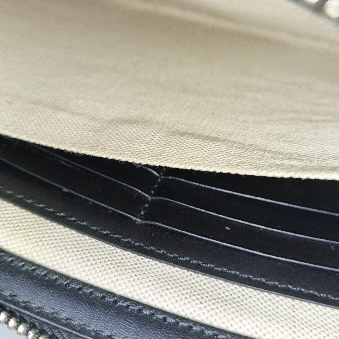 GG Supreme Monogram Coated Canvas Black