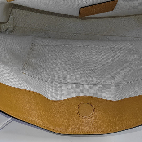Ophidia Medium Monogram Coated Canvas Beige