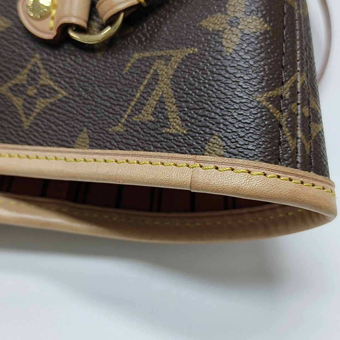 NEVERFULL MM Monogram Coated Canvas Brown