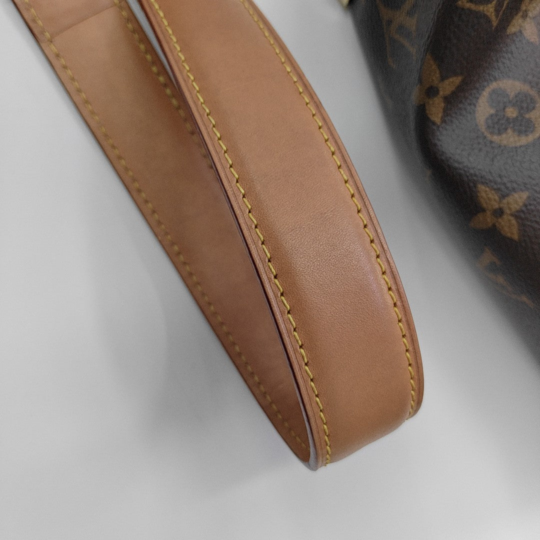 SIDE TRUNK MM Monogram Coated Canvas Brown