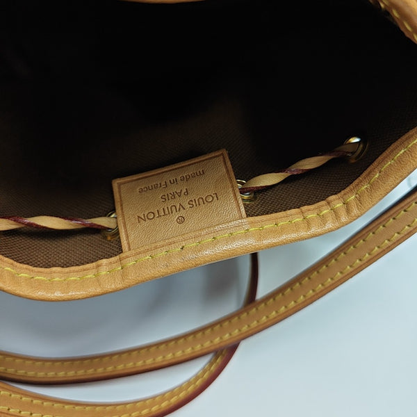 NÉONOÉ Nano Monogram Coated Canvas Brown