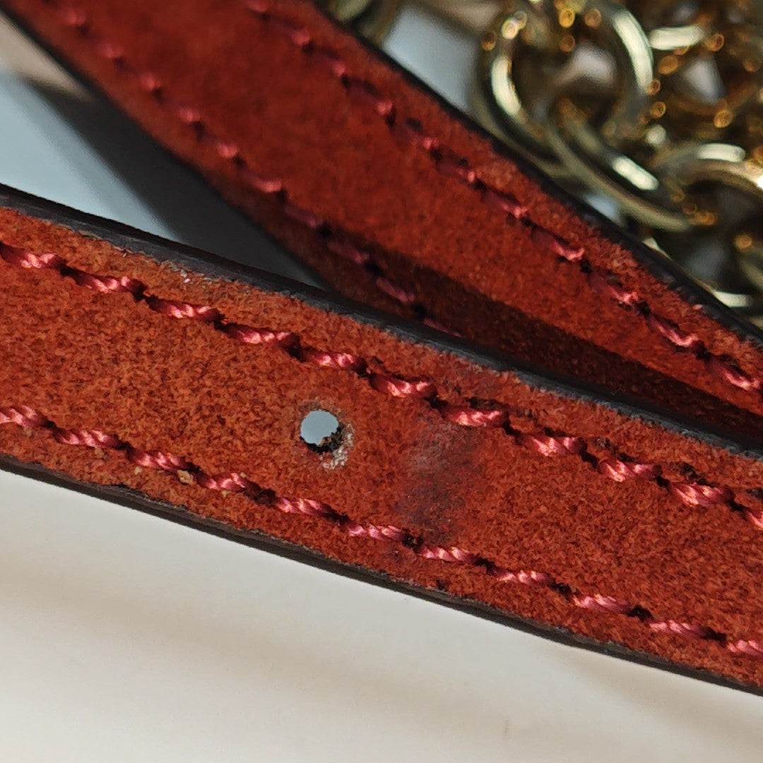 Suede Fringe Mini Suede Red