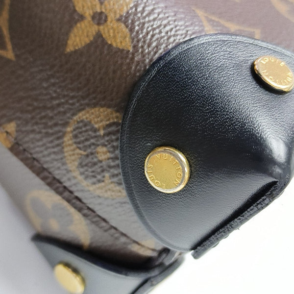 PETITE MALLE Monogram Coated Canvas Brown