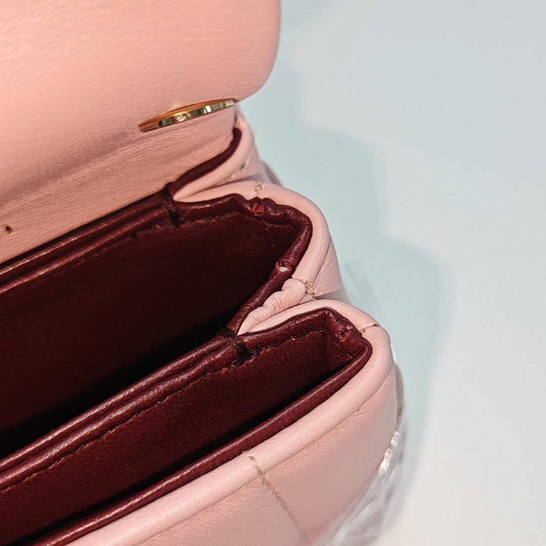 SERPENTI FOREVER Super Mini Calfskin Pink