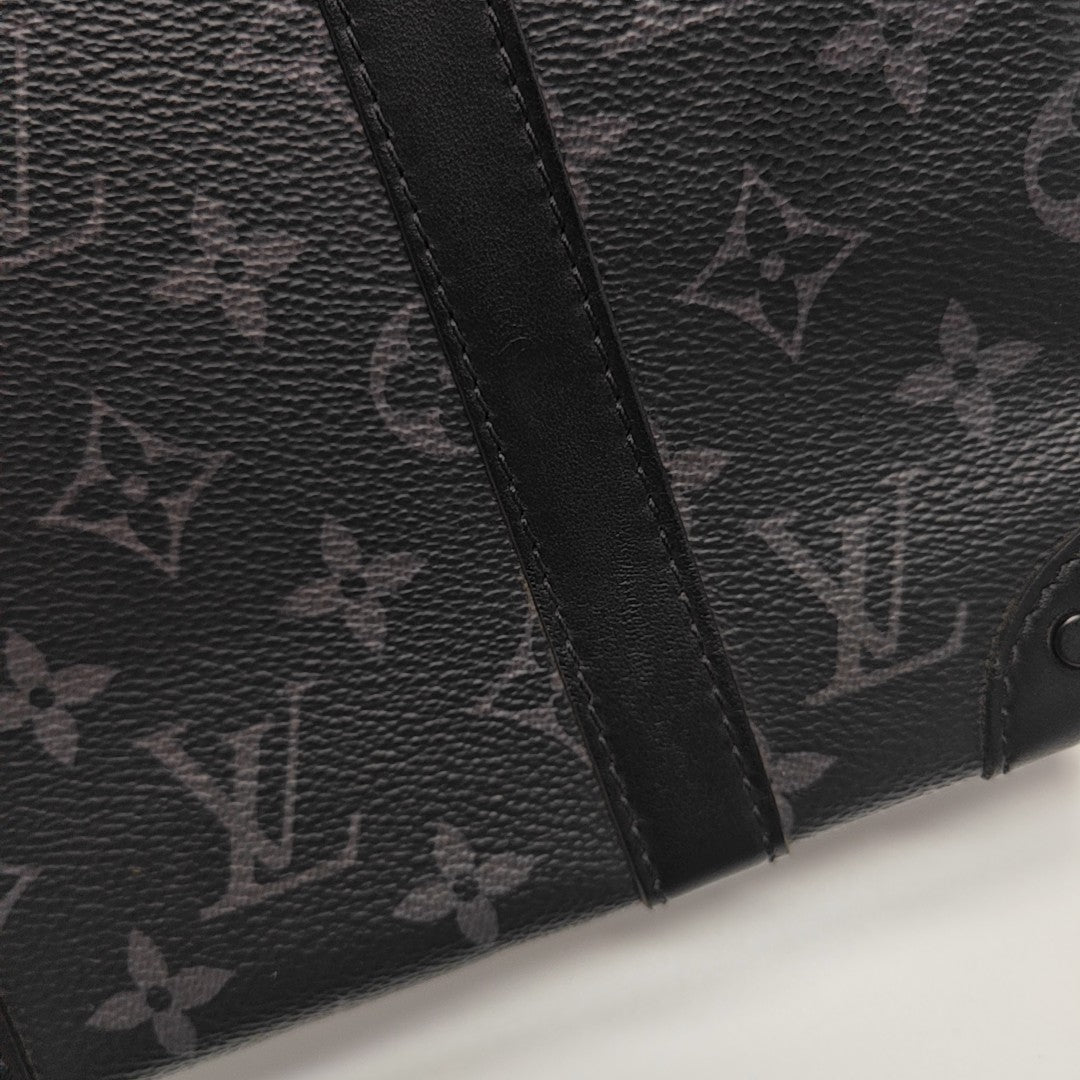 TRUNK PM Monogram Coated Canvas Black