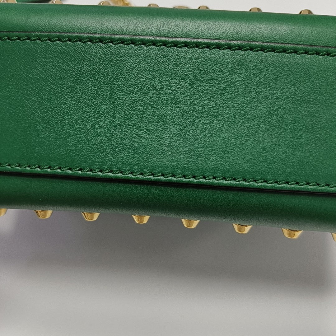 Padlock Small Calfskin Green