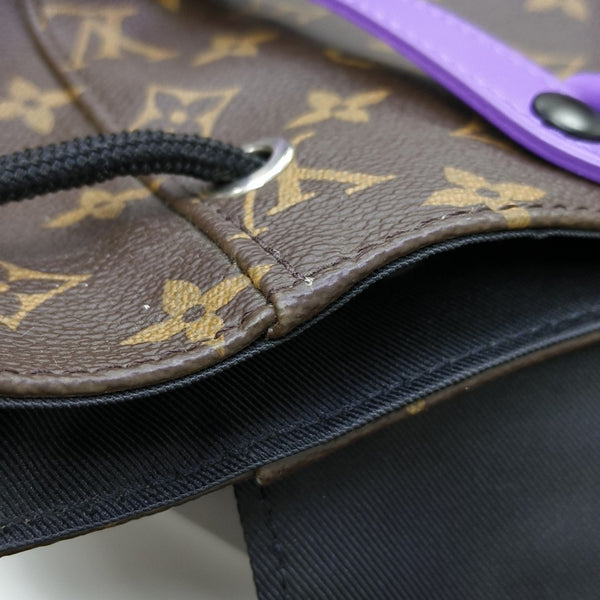 CHRISTOPHER PM Monogram Coated Canvas Brown