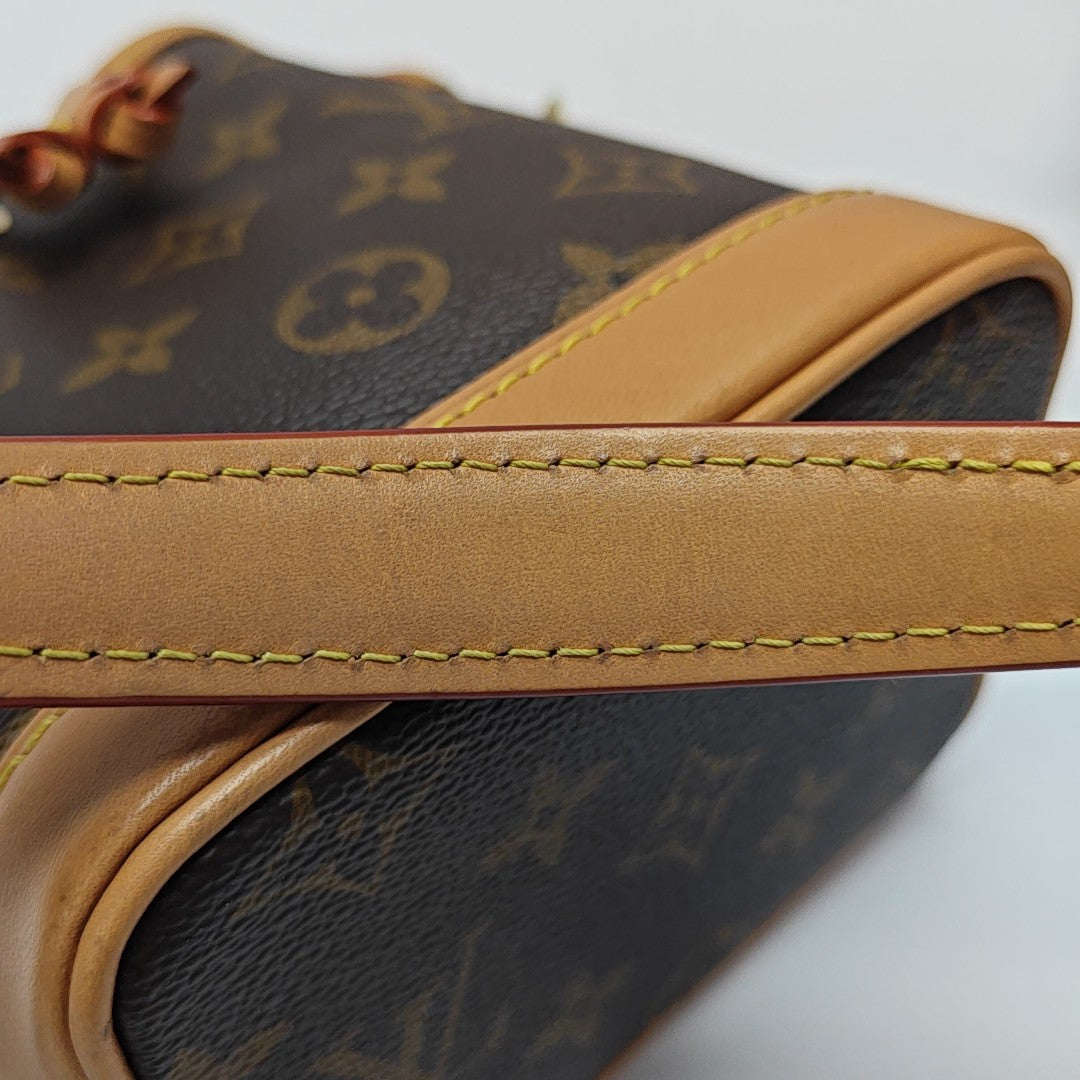 NOÉ Nano Monogram Coated Canvas Brown
