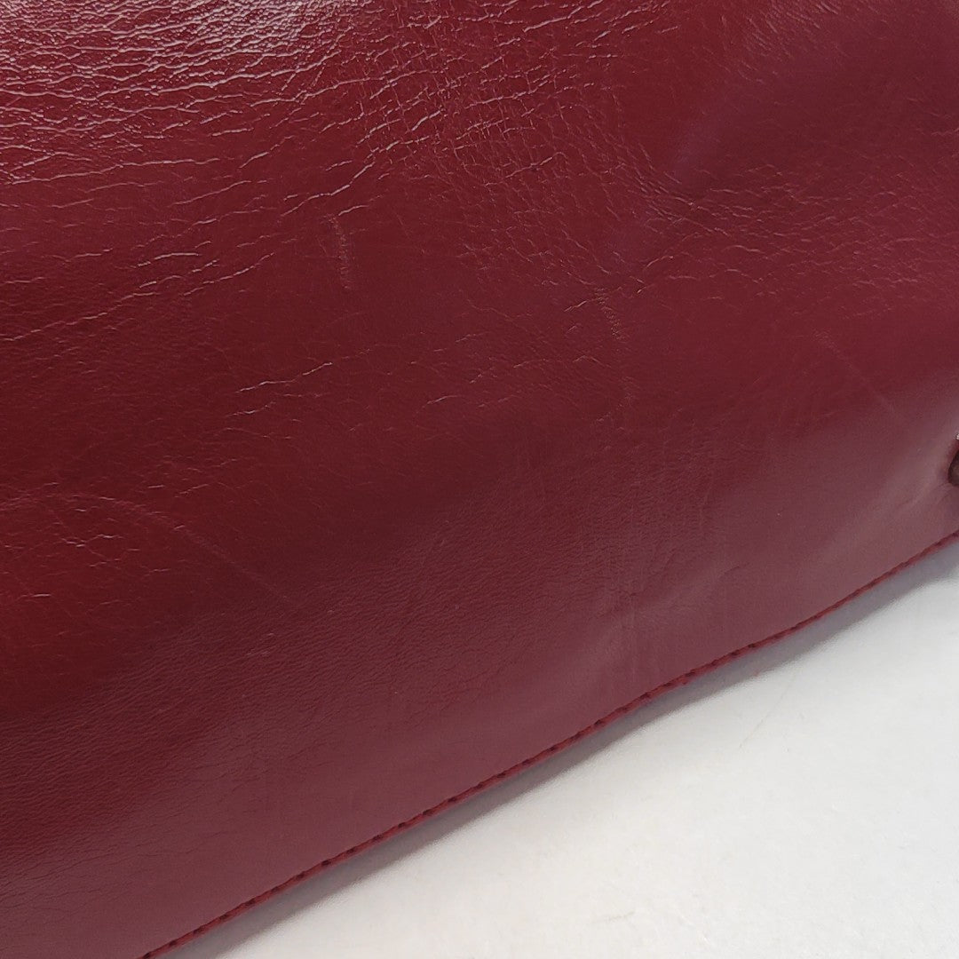 Quilted Lambskin Shoulder Bag Red