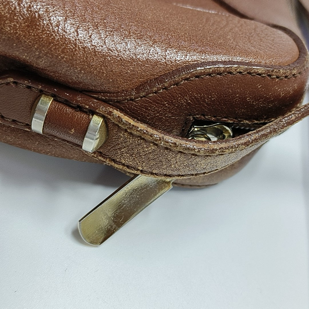Calfskin Crossbody Bag Brown