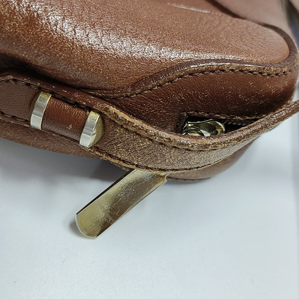 Calfskin Crossbody Bag Brown