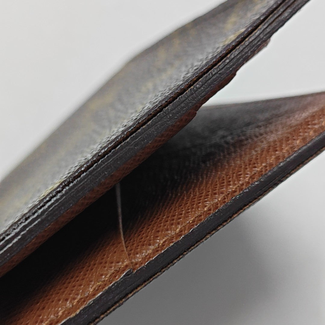 Monogram Coated Canvas Card Holder Brown