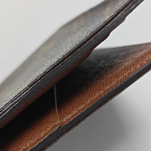 Monogram Coated Canvas Card Holder Brown