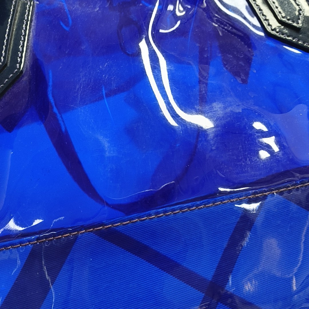 Plastic Shoulder Bag Blue