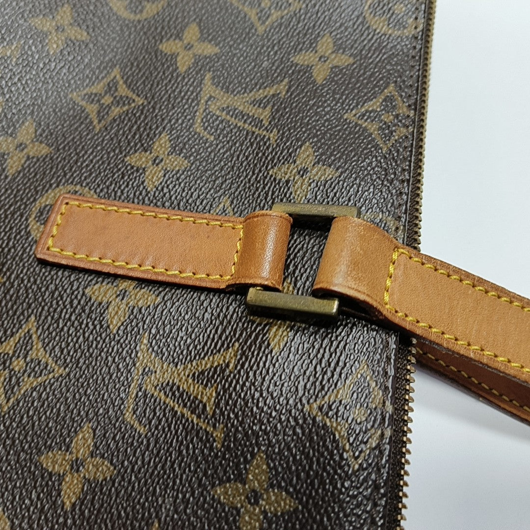 PIANO Monogram Coated Canvas Brown