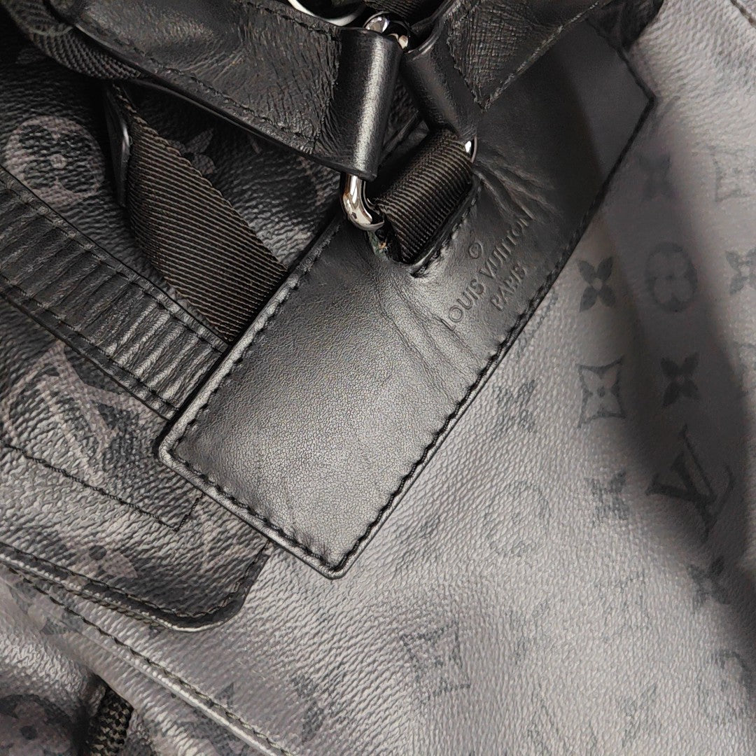 CHRISTOPHER Monogram Coated Canvas Gray