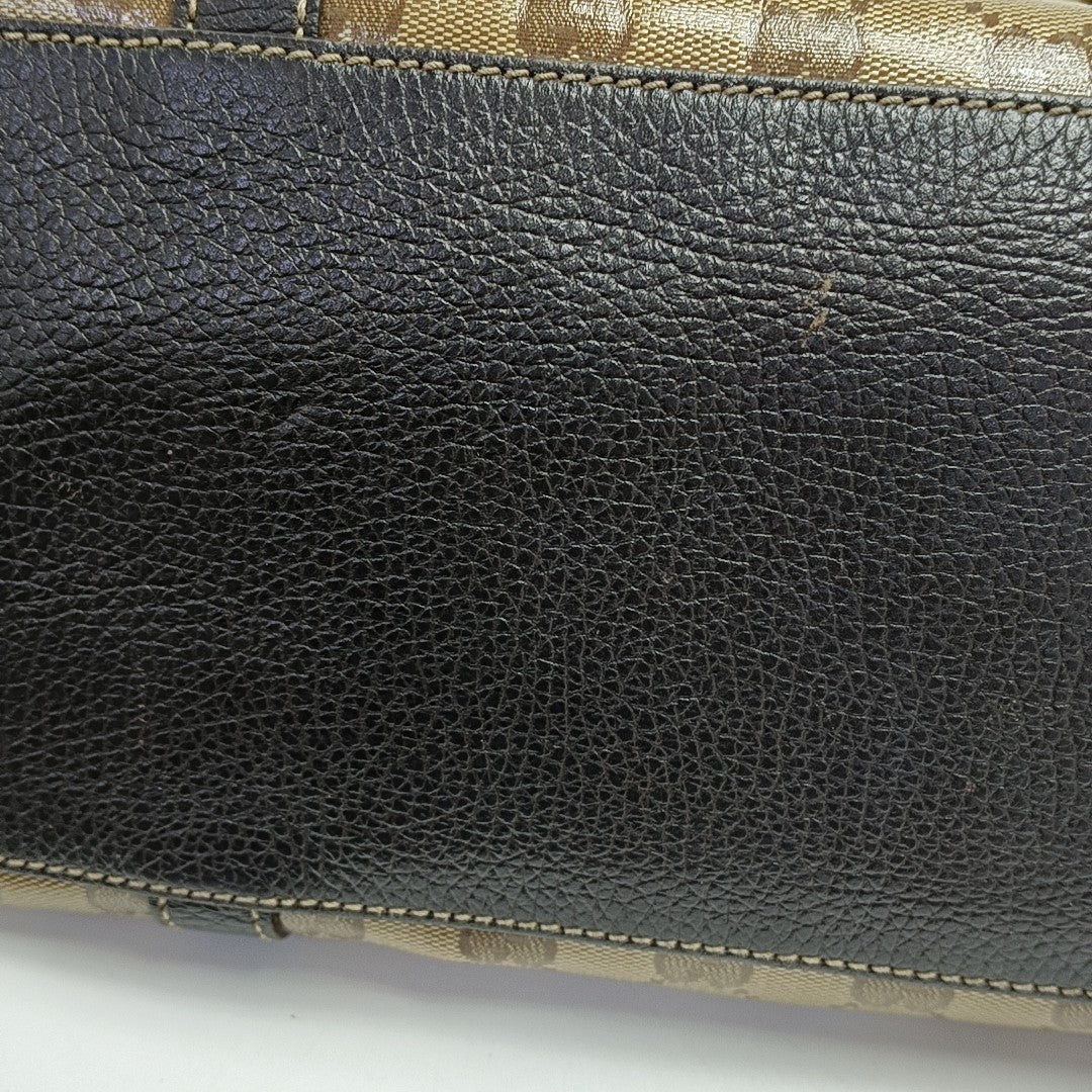 Monogram Coated Canvas Tote Bag Beige