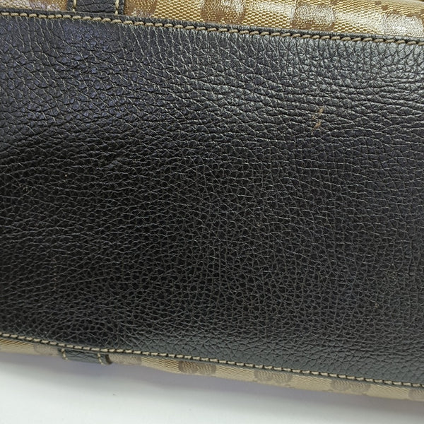 Monogram Coated Canvas Tote Bag Beige