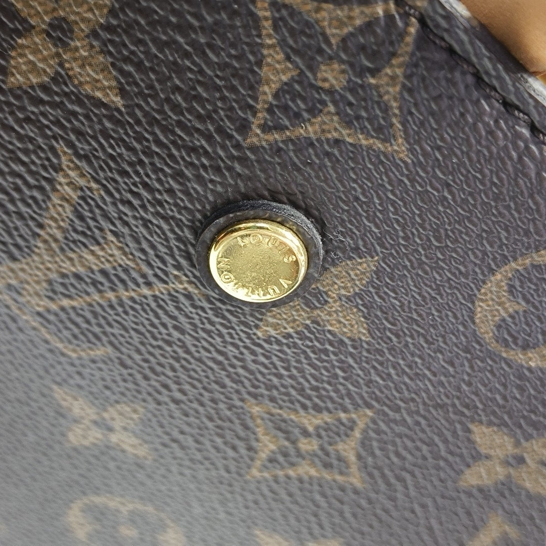 MONTAIGNE Monogram Coated Canvas Brown