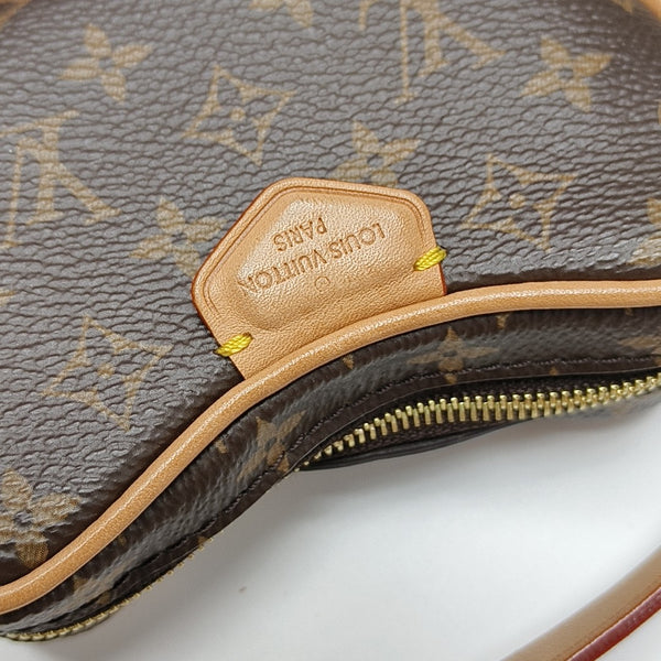 CROISSANT Monogram Coated Canvas Brown