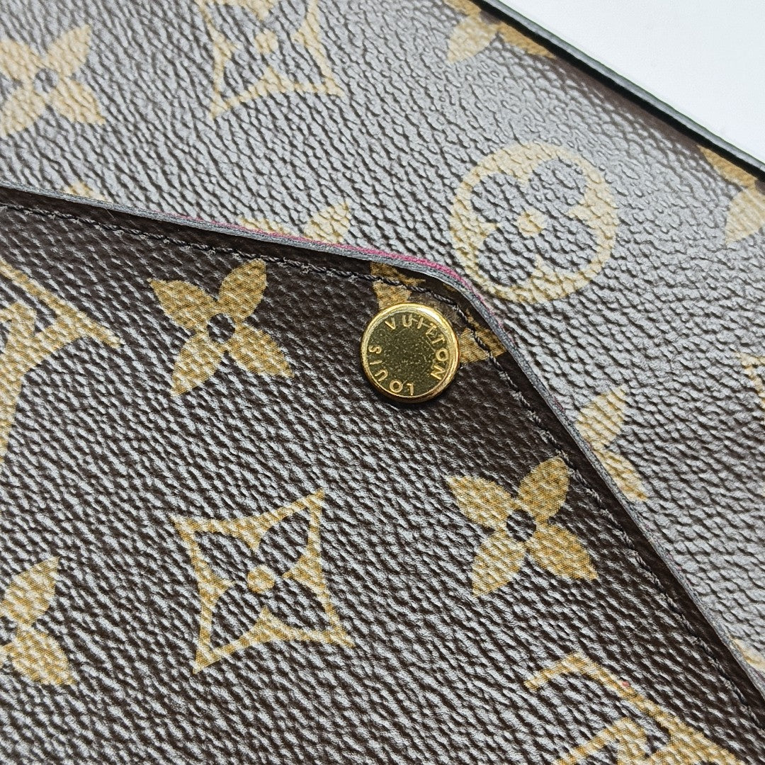 FÉLICIE Monogram Coated Canvas Brown