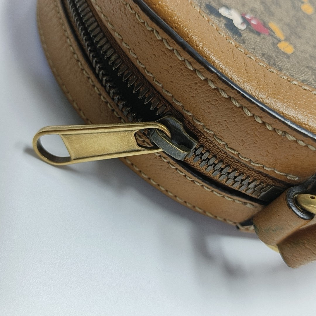 Disney X Gucci Monogram Coated Canvas Brown