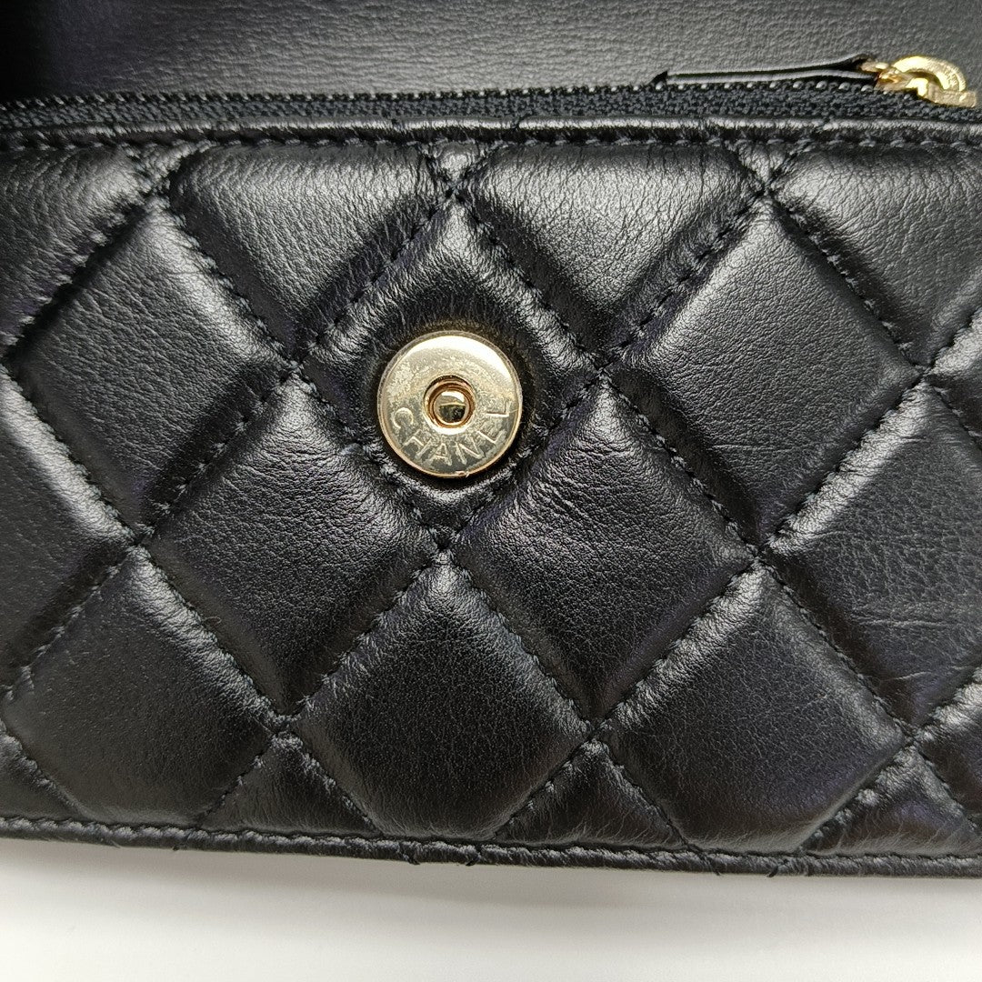WOC Quilted Calfskin Black