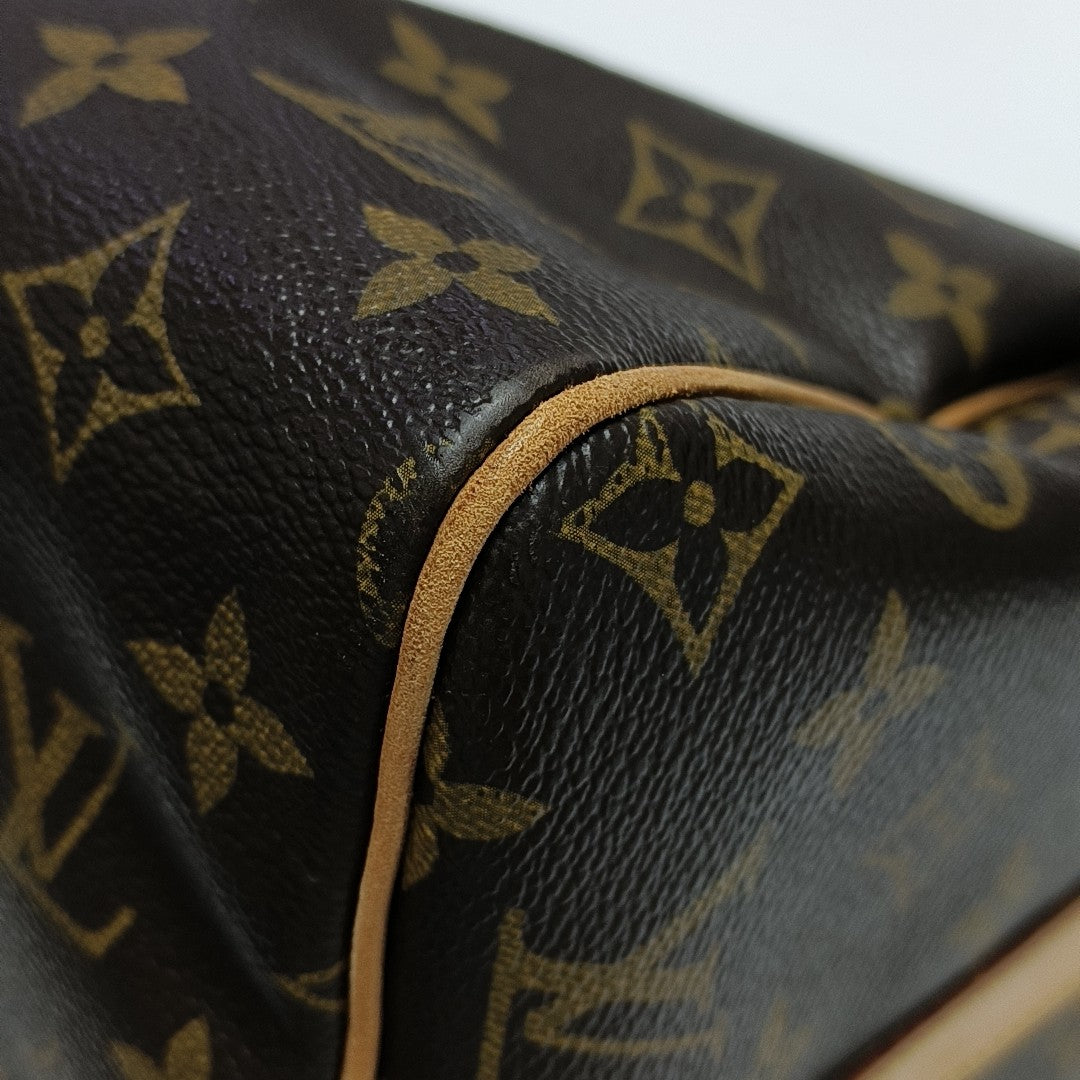 SPEEDY 30 Monogram Coated Canvas Brown