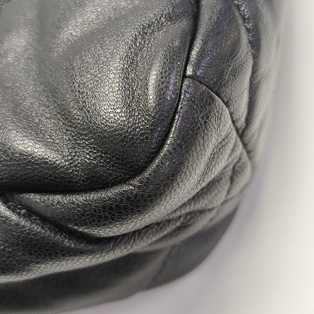 CHANEL 19 Small Quilted Lambskin Black
