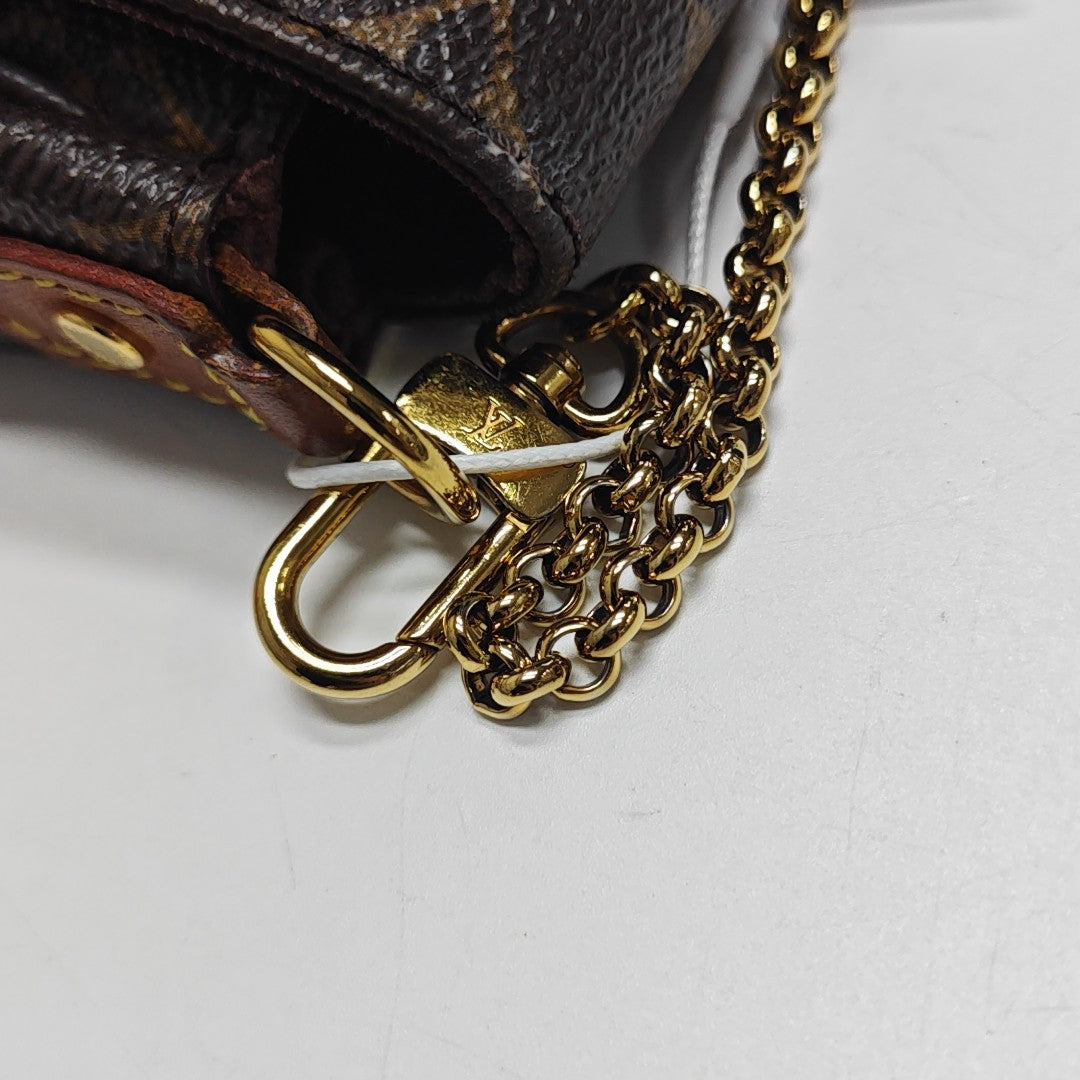 FAVORITE PM Monogram Coated Canvas Brown